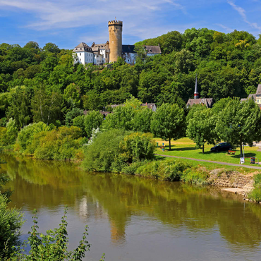 Dehrn Castle above the Lahn, Dehrn, district of Runkel 100 Jigsaw Puzzle 3D Modell