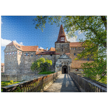 puzzleplate Wenceslas Castle on an island in the Pegnitz River in Nuremberg County 1000 Jigsaw Puzzle