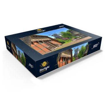 Open-air museum Ammerland farmhouse and cap windmill 1000 Jigsaw Puzzle box view1