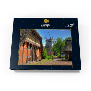 Open-air museum Ammerland farmhouse and cap windmill 1000 Jigsaw Puzzle box view1