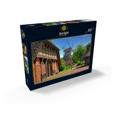 Open-air museum Ammerland farmhouse and cap windmill 100 Jigsaw Puzzle box view1