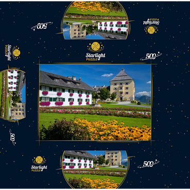 Fuschl Castle on Lake Fuschl 500 Jigsaw Puzzle box 3D Modell