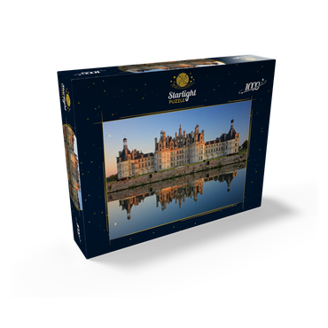 Chateau moat and north facade of Chambord Castle, France 1000 Jigsaw Puzzle box view1