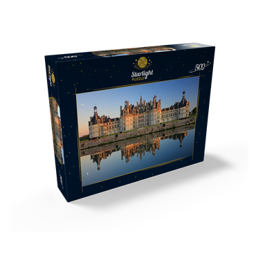 Chateau moat and north facade of Chambord Castle, France 500 Jigsaw Puzzle box view1
