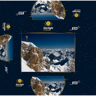 Zugspitze summit cross (2962m) 1000 Jigsaw Puzzle box 3D Modell