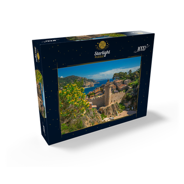 Medieval city wall of Vila Vella, Tossa de Mar, Costa Brava, Catalonia, Spain 1000 Jigsaw Puzzle box view1