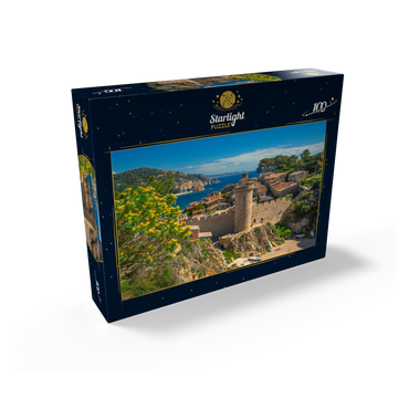 Medieval city wall of Vila Vella, Tossa de Mar, Costa Brava, Catalonia, Spain 100 Jigsaw Puzzle box view1