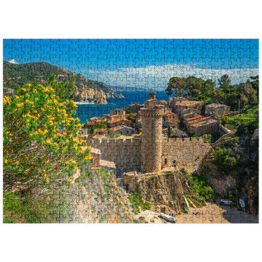 puzzleplate Medieval city wall of Vila Vella, Tossa de Mar, Costa Brava, Catalonia, Spain 500 Jigsaw Puzzle