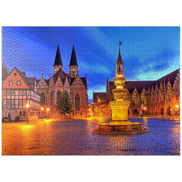 puzzleplate Old Town Market Fountain (Marienbrunnen), Brunswick 1000 Jigsaw Puzzle