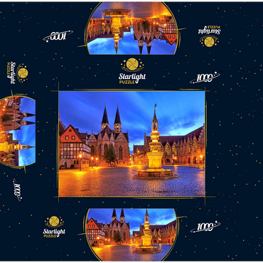 Old Town Market Fountain (Marienbrunnen), Brunswick 1000 Jigsaw Puzzle box 3D Modell