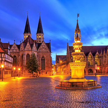 Old Town Market Fountain (Marienbrunnen), Brunswick 100 Jigsaw Puzzle 3D Modell