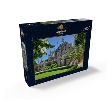 Garden terraces in the park of Palazzo Borromeo on Isola Bella near Stresa, Lake Maggiore 500 Jigsaw Puzzle box view1