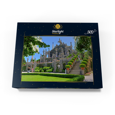 Garden terraces in the park of Palazzo Borromeo on Isola Bella near Stresa, Lake Maggiore 500 Jigsaw Puzzle box view1