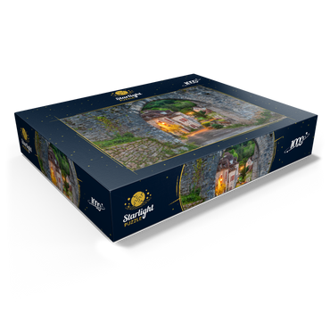 Saint-Cirq-Lapopie city wall, Via Podiensis pilgrimage route, France 1000 Jigsaw Puzzle box view1