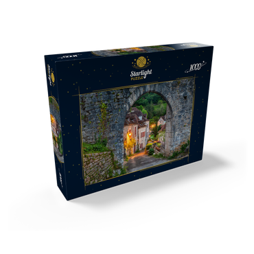 Saint-Cirq-Lapopie city wall, Via Podiensis pilgrimage route, France 1000 Jigsaw Puzzle box view1