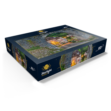 Saint-Cirq-Lapopie city wall, Via Podiensis pilgrimage route, France 100 Jigsaw Puzzle box view1