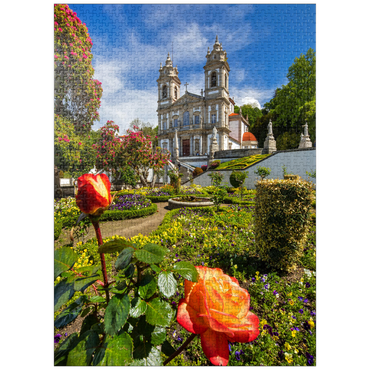 puzzleplate Sanctuary of Bom Jesus do Monte near Braga, Norte Region, Portugal 1000 Jigsaw Puzzle