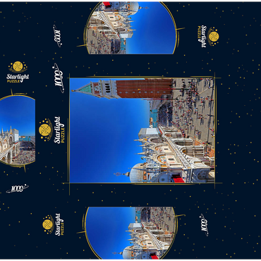 St. Mark's Square with St. Mark's Church and Campanile, Venice, Italy 1000 Jigsaw Puzzle box 3D Modell