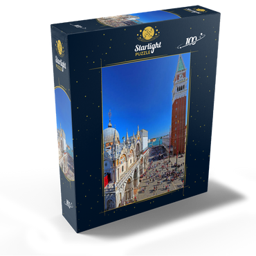 St. Mark's Square with St. Mark's Church and Campanile, Venice, Italy 100 Jigsaw Puzzle box view1