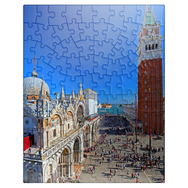 puzzleplate St. Mark's Square with St. Mark's Church and Campanile, Venice, Italy 100 Jigsaw Puzzle