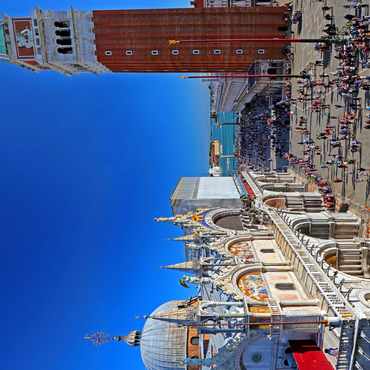 St. Mark's Square with St. Mark's Church and Campanile, Venice, Italy 500 Jigsaw Puzzle 3D Modell