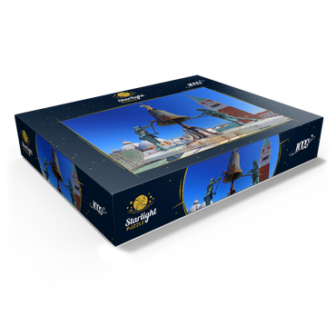 La Terrazza dei Mori on the Torre dell'Orologio at St. Mark's Square with Campanile, Venice 1000 Jigsaw Puzzle box view1