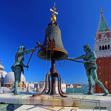La Terrazza dei Mori on the Torre dell'Orologio at St. Mark's Square with Campanile, Venice 100 Jigsaw Puzzle 3D Modell