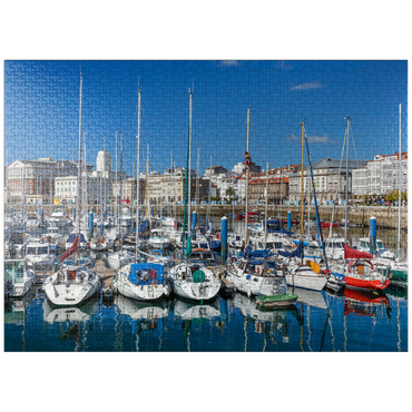 puzzleplate Old port of A Coruña, Camino Inglés, Camino de Santiago Way of St. James 1000 Jigsaw Puzzle