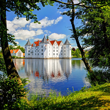 Glücksburg moated castle in Glücksburg 1000 Jigsaw Puzzle 3D Modell
