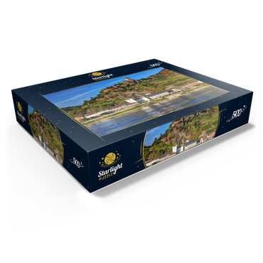 View over the Rhine with Gutenfels Castle in Kaub, Rhine Valley 500 Jigsaw Puzzle box view1