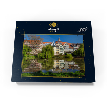 Tübingen old town with collegiate church on the Neckar river 1000 Jigsaw Puzzle box view1