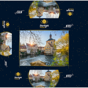 Old town hall on the river Regnitz 1000 Jigsaw Puzzle box 3D Modell