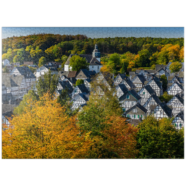 puzzleplate View over the miner settlement Alter Flecken 1000 Jigsaw Puzzle