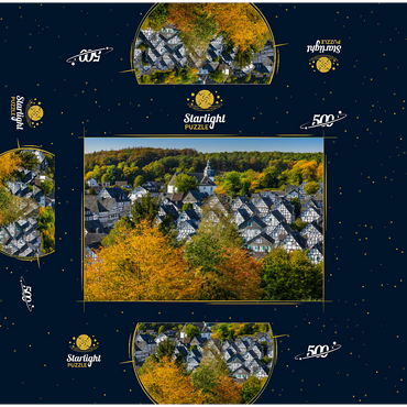 View over the miner settlement Alter Flecken 500 Jigsaw Puzzle box 3D Modell