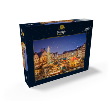 Christmas market on the Römerberg, Frankfurt 500 Jigsaw Puzzle box view1