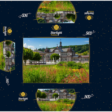 Spa facilities in the brine spa Bad Salzungen, Rhön 500 Jigsaw Puzzle box 3D Modell