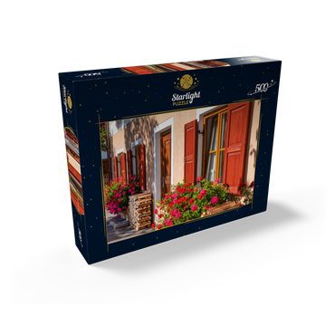 House decorated with flowers in the district of Garmisch 500 Jigsaw Puzzle box view1