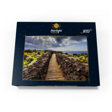 Path on the coast near Las Puntas, El Golfo, El Hierro Island, Canary Islands, Spain 1000 Jigsaw Puzzle box view1