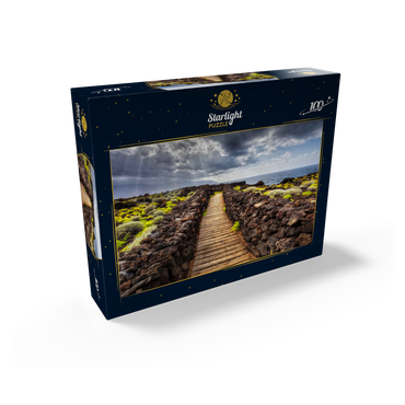 Path on the coast near Las Puntas, El Golfo, El Hierro Island, Canary Islands, Spain 100 Jigsaw Puzzle box view1