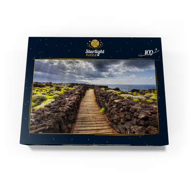 Path on the coast near Las Puntas, El Golfo, El Hierro Island, Canary Islands, Spain 100 Jigsaw Puzzle box view1