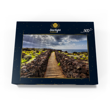 Path on the coast near Las Puntas, El Golfo, El Hierro Island, Canary Islands, Spain 500 Jigsaw Puzzle box view1