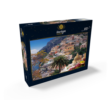 View of Positano beach and town, Sorrento peninsula, Italy 100 Jigsaw Puzzle box view1