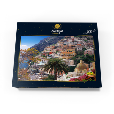 View of Positano beach and town, Sorrento peninsula, Italy 100 Jigsaw Puzzle box view1