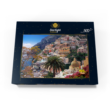 View of Positano beach and town, Sorrento peninsula, Italy 500 Jigsaw Puzzle box view1