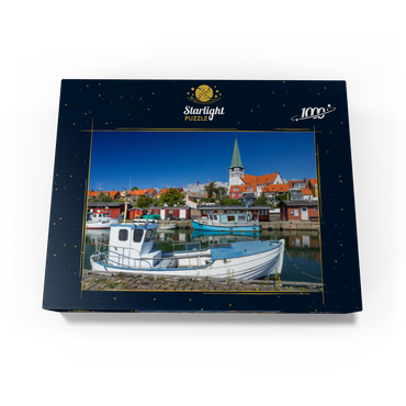 Fishing harbor with St. Nicholas Church 1000 Jigsaw Puzzle box view1