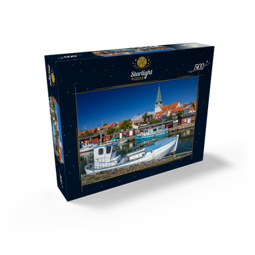 Fishing harbor with St. Nicholas Church 500 Jigsaw Puzzle box view1