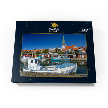 Fishing harbor with St. Nicholas Church 500 Jigsaw Puzzle box view1