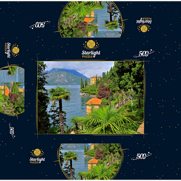 Villa Monastero Botanical Garden, Varenna, Lake Como, Lombardy, Italy 500 Jigsaw Puzzle box 3D Modell
