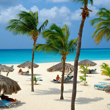 Eagle Beach, Aruba, Leeward Islands, Caribbean 100 Jigsaw Puzzle 3D Modell