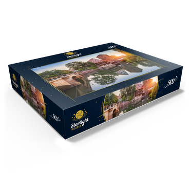 Weinstadel and water tower at the Henkersteg on the Pegnitz, Nuremberg, Middle Franconia, Bavaria, Germany 500 Jigsaw Puzzle box view1